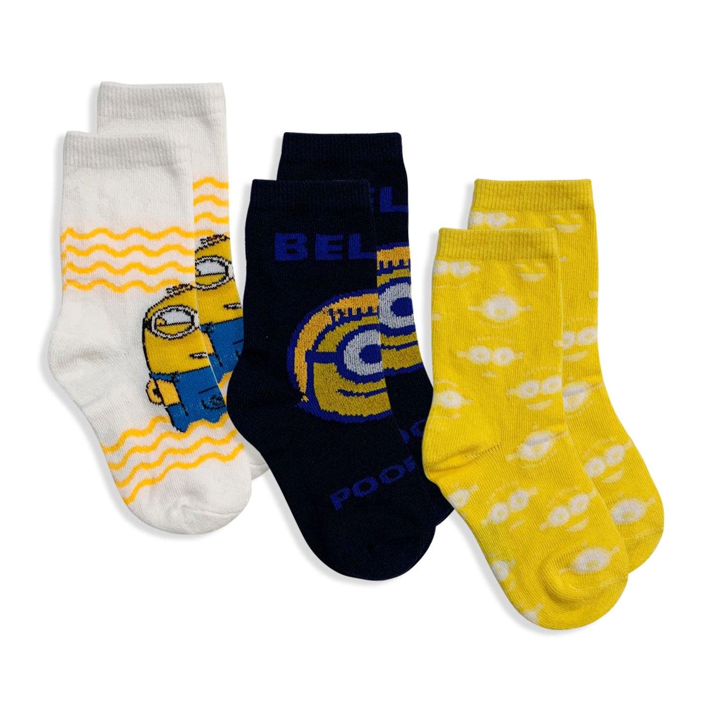 Calzini Minions set 3 paia per bambino in cotone Calze Bimbo 5675
