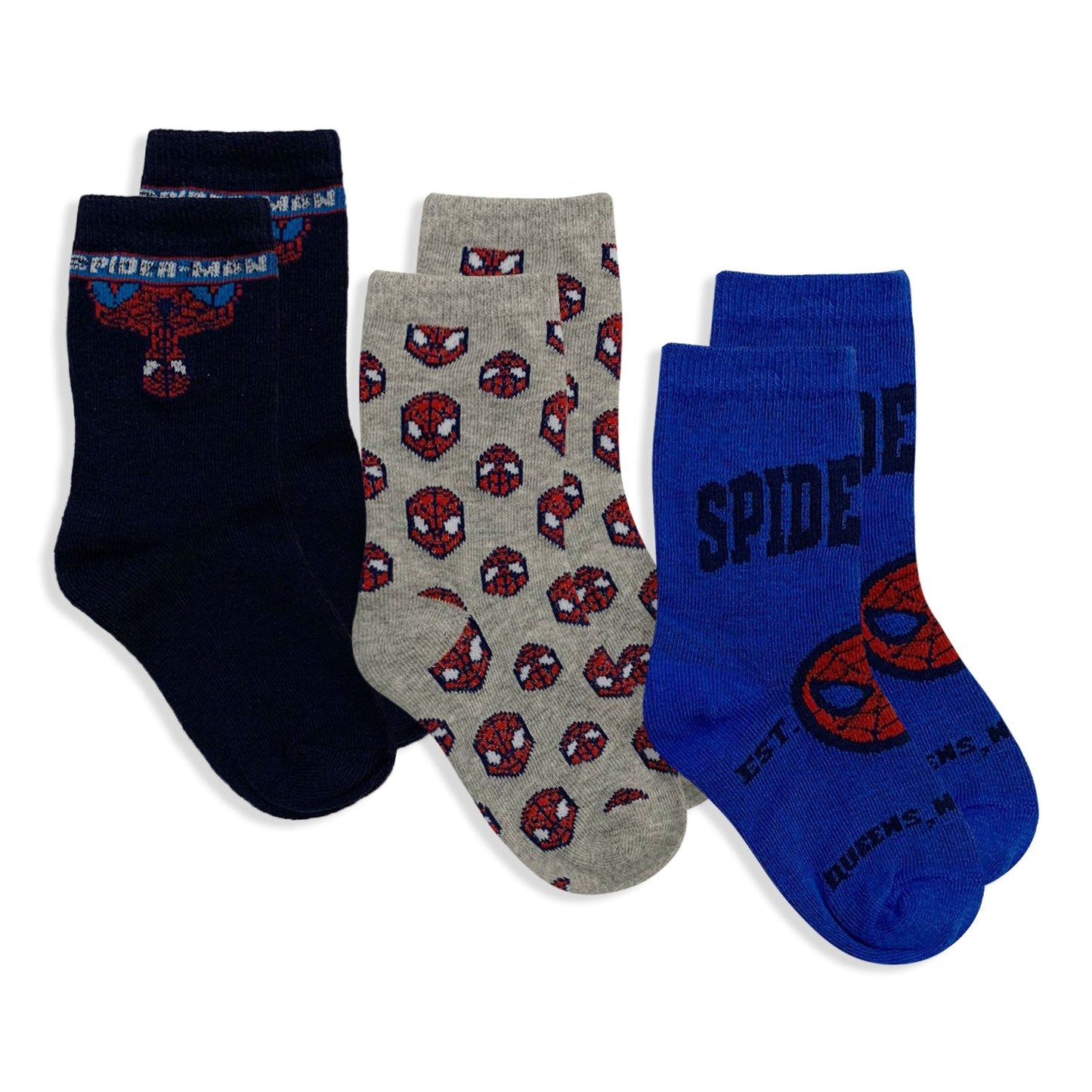 Calzini Marvel Spiderman set 3 paia per bambino in cotone Calze Bimbo 5676