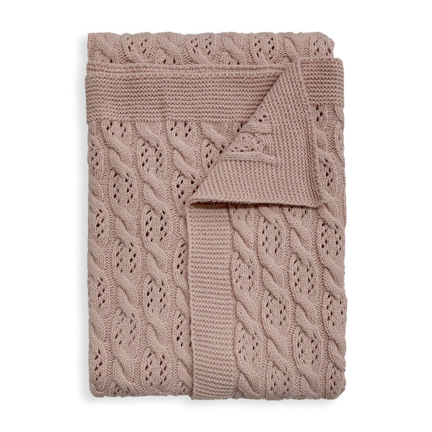 Copertina Neonato in mano lana Culla Carrozzina Nazareno Gabrielli treccia 5795