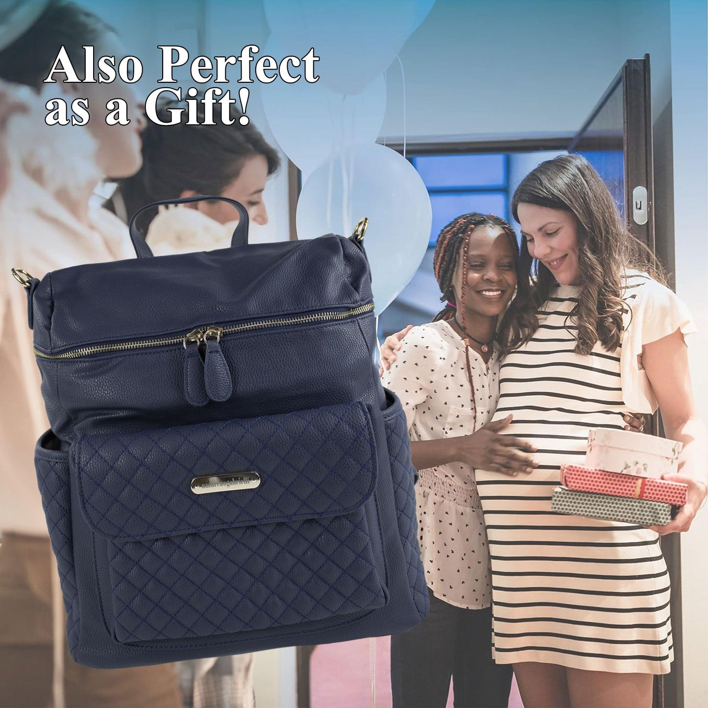 Set Borsa fasciatoio per nascita Neonato Nazareno Gabrielli in ecopelle 5805