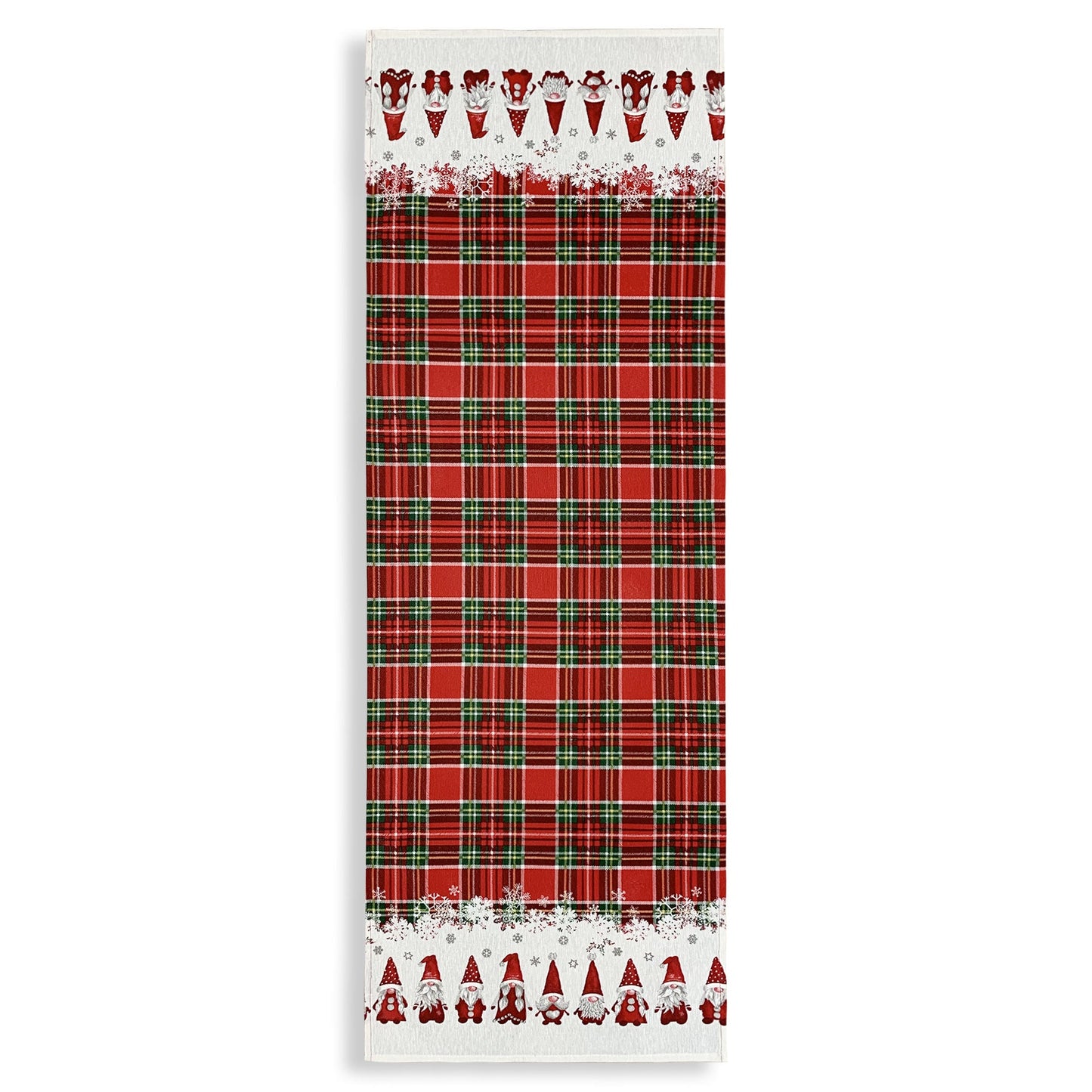 Runner natalizio 45x140cm Gnomi Folletti Centrotavola Natale Zucchissime 5880