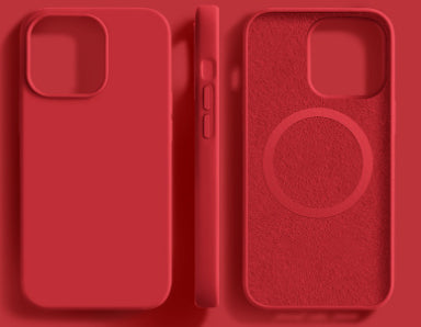 Liquid Silicone Phone Case Magnetic Skin-absorbing Protective Cover