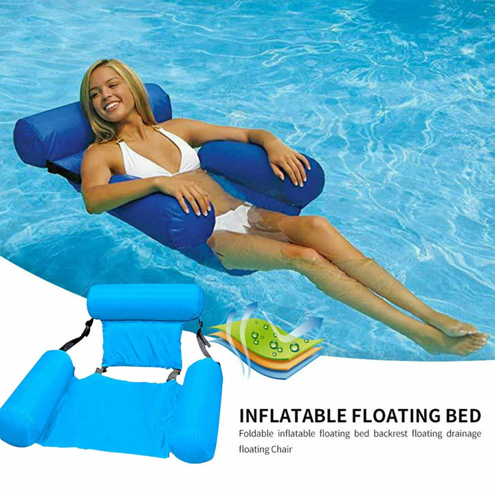 Lettino gonfiabile mare galleggiante per relax sedia poltrona piscina confort