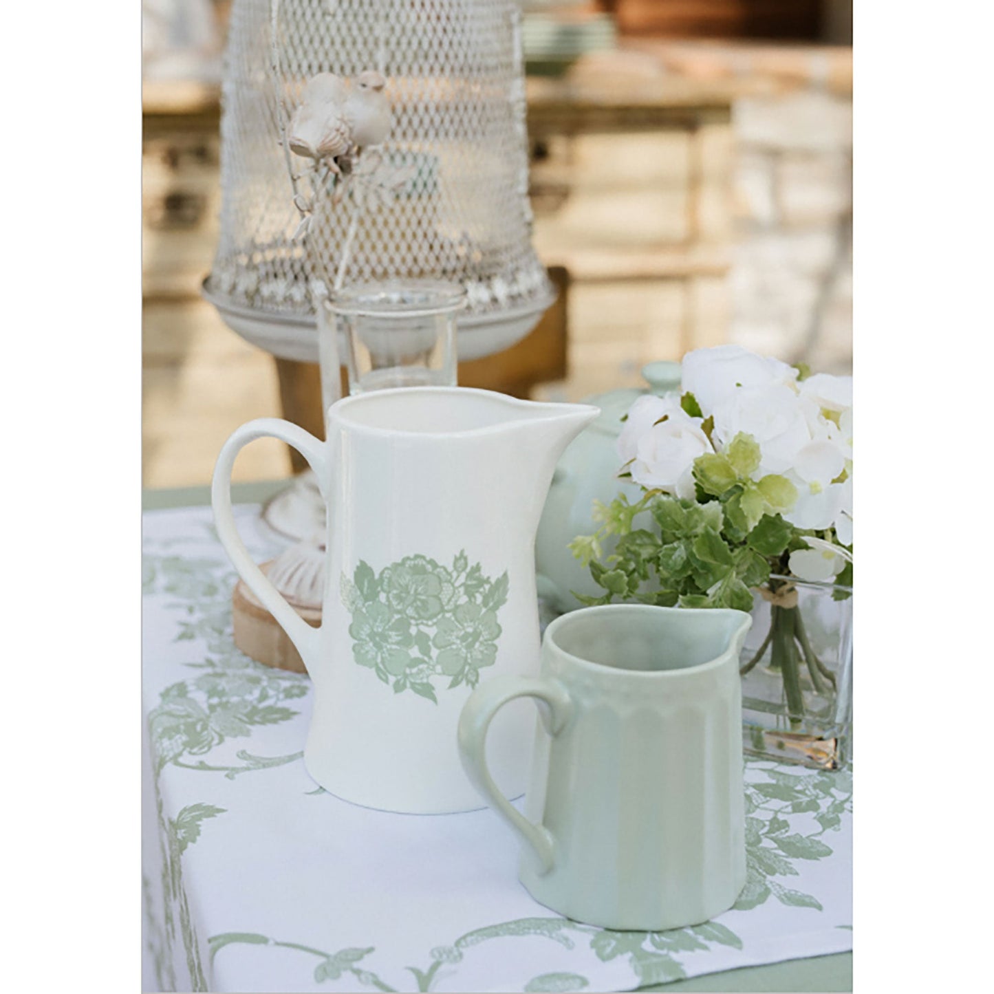 Brocca in porcellana Nuvole di Stoffa Shabby chic caraffa Chloe 620ml 6012