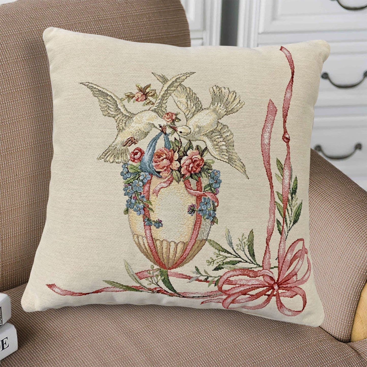 Cuscino arredo pasquale in gobelin Vingi 45x45 decorazione Pasqua dis.4 6057