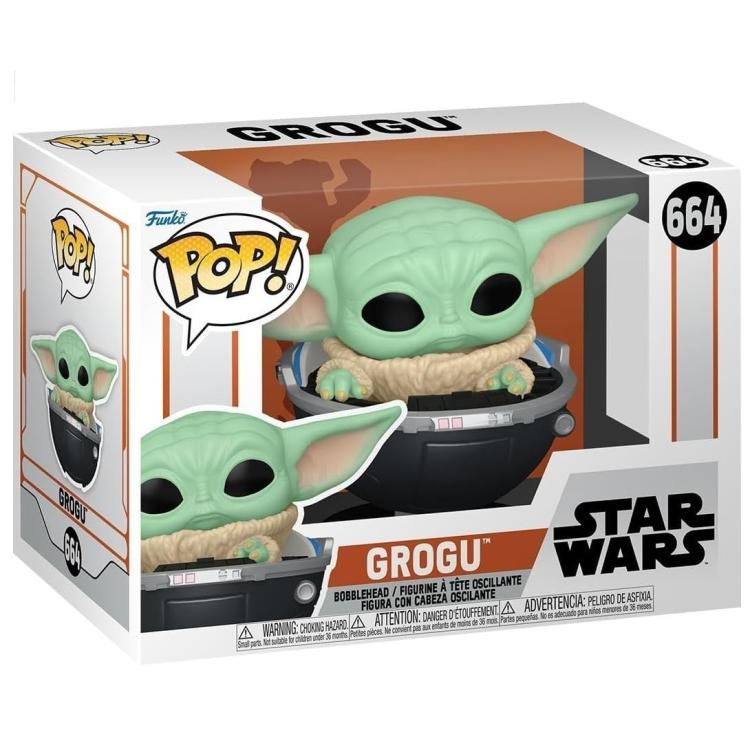 Funko Pop! Star Wars The Mandalorian (664) - Grogu Child Baby Yoda Vinyl Figure