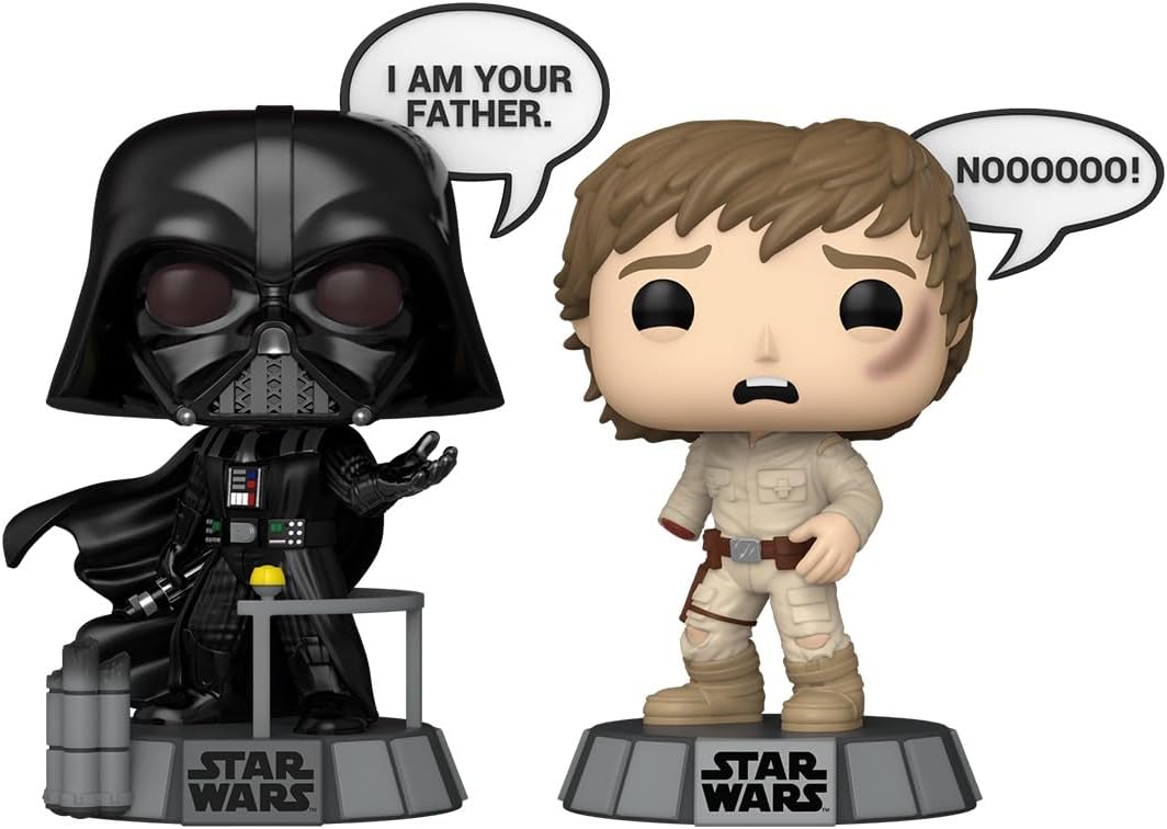Funko Pop ! Disney Star Wars - Darth Vader and Luke Skywalker - Figure 2 Pack 9 Cm