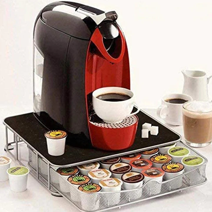 Contenitore porta capsule cialde caffè metallo 36 posti coffee capsule –  SHOP A TUTTO GAS