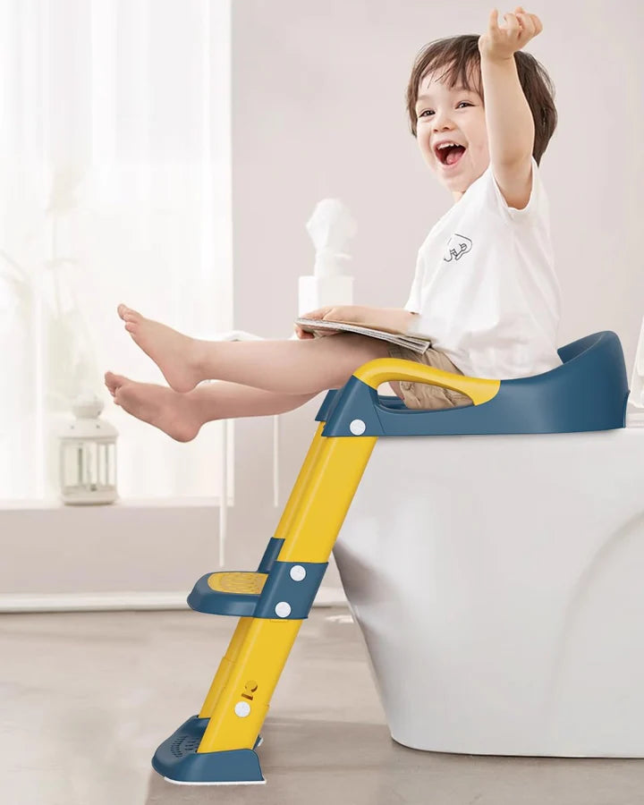 Riduttore WC per Bambini,Baby training WC vasino sedile con scaletta antiscivolo
