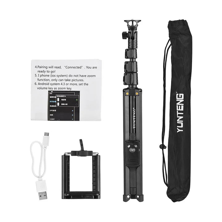 Treppiede Portatile selfie stick con Phone Holder telecomando bluetooth