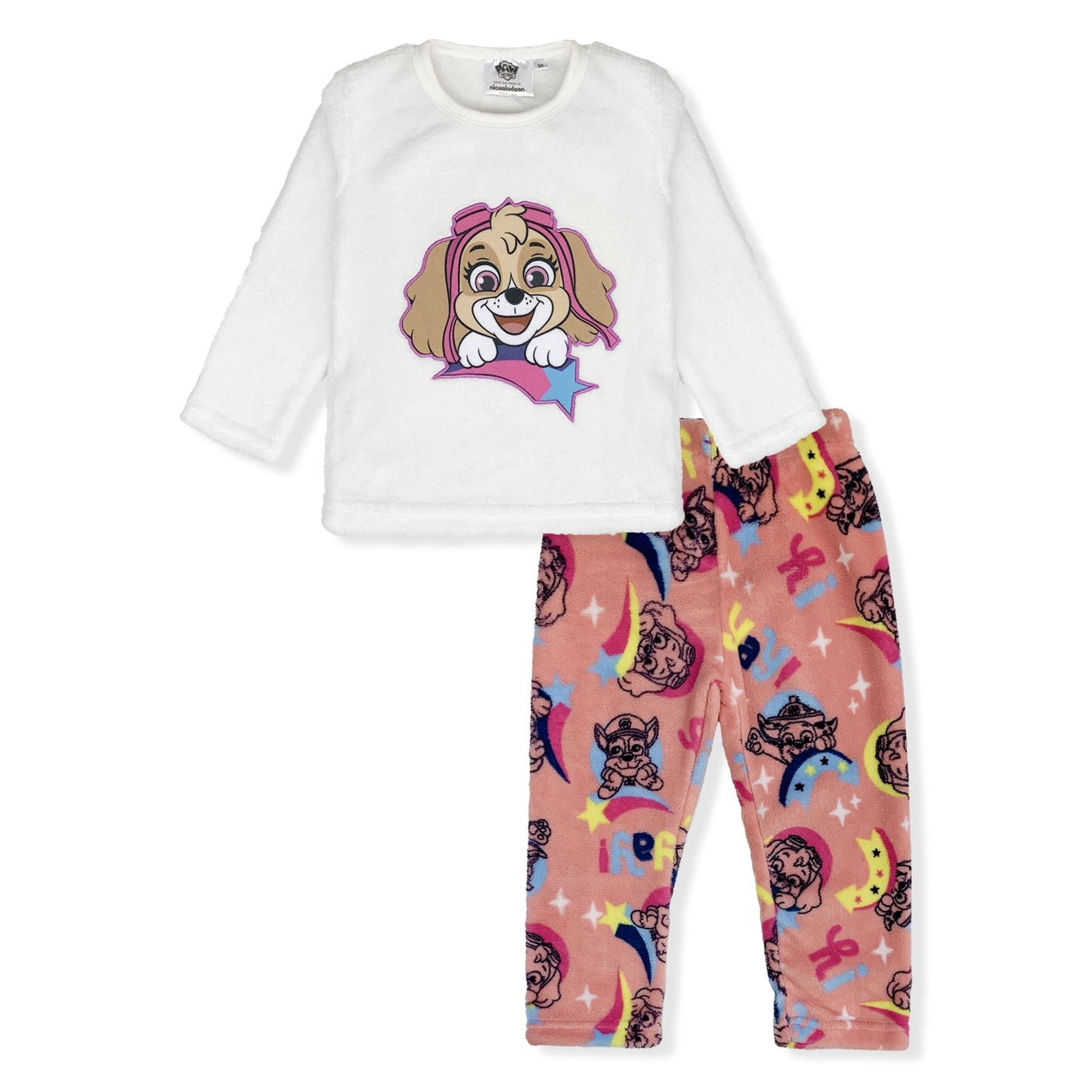 Pigiama Paw Patrol lungo in pile per bambina maniche lunghe 6234