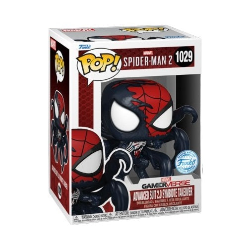 Funko Pop! Spiderman 2 (1029) Advanced Suit 2.0 Symbiote Takeover Figure Special