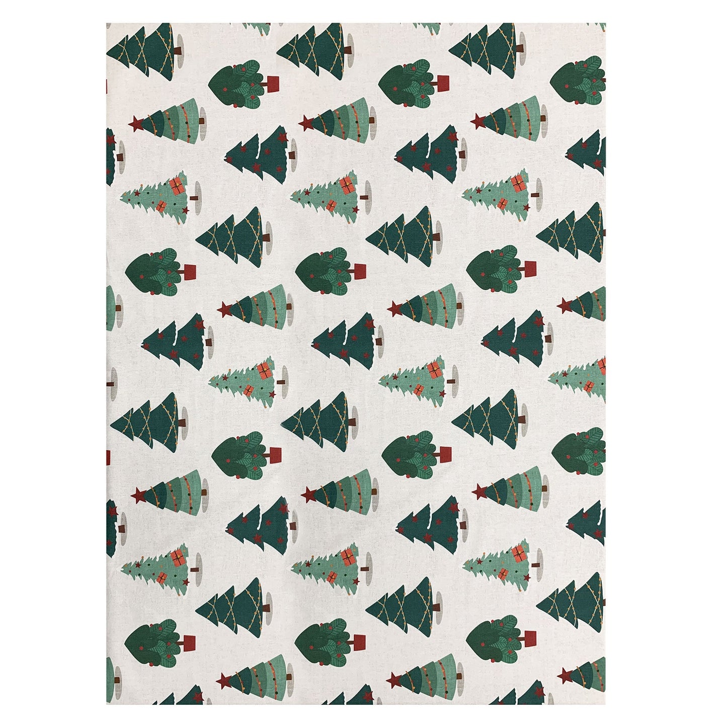 Copritavolo Natalizio Maestri Cotonieri Alberi Natale tovaglia 12 posti 6469