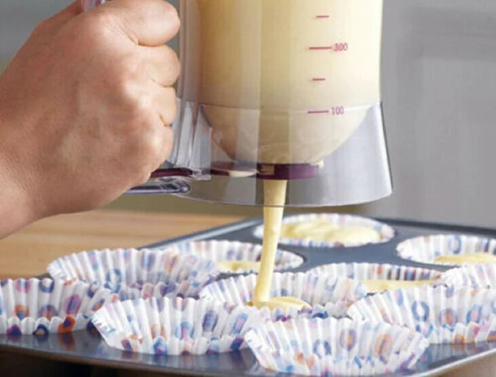 Dosatore dispenser preparati per dolci pancake muffin torte senza sporcare 900ml