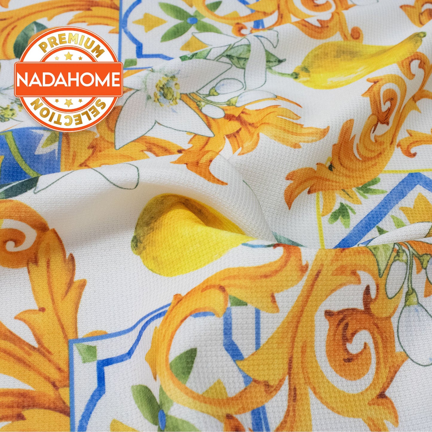 Tovaglia antimacchia copritavolo impermeabile vietrese limoni varie misure 7086