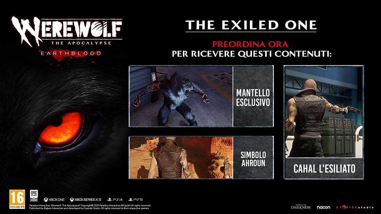 Werewolf: The Apocalypse Earthblood PS4 Italian Game PlayStation 4 New