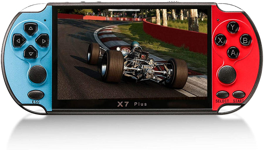 Console per Videogiochi Portatile X7 Plus da 5,1 Pollici 8GB Retro Console per Videogiochi 4K TV- out MP5 HD