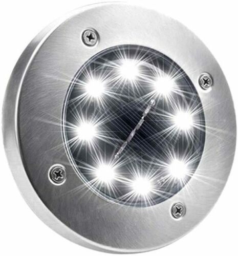 Kit 4 Faretti da Giardino con 8 LED Impermeabili
