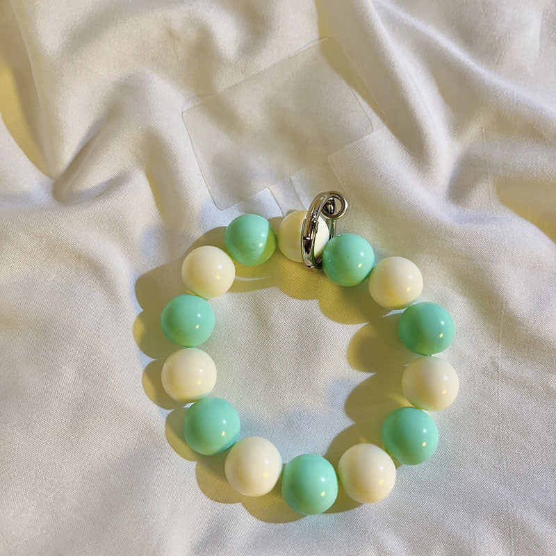 Custodia universale per telefono con cordino a catena con perline grandi della serie String Color