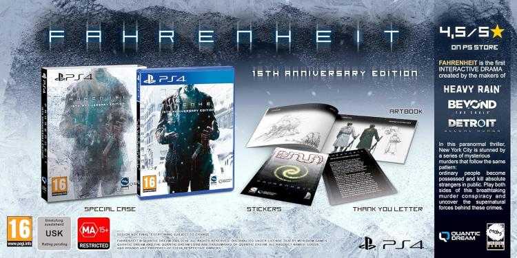 Fahrenheit Ps4 Gioco Italiano Eu Playstation 4 Videogioco Nuovo Sigillato