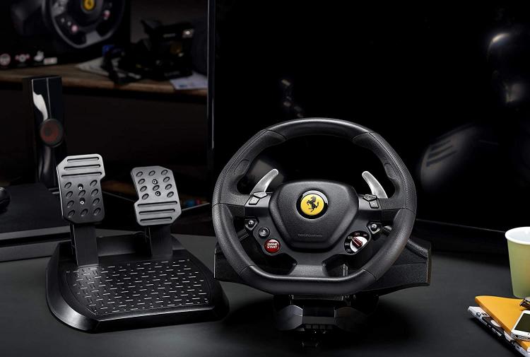 Thrustmaster T80 Ferrari 488 GTB Edition Racing Wheel + Pedals PS5/PS4 PC New