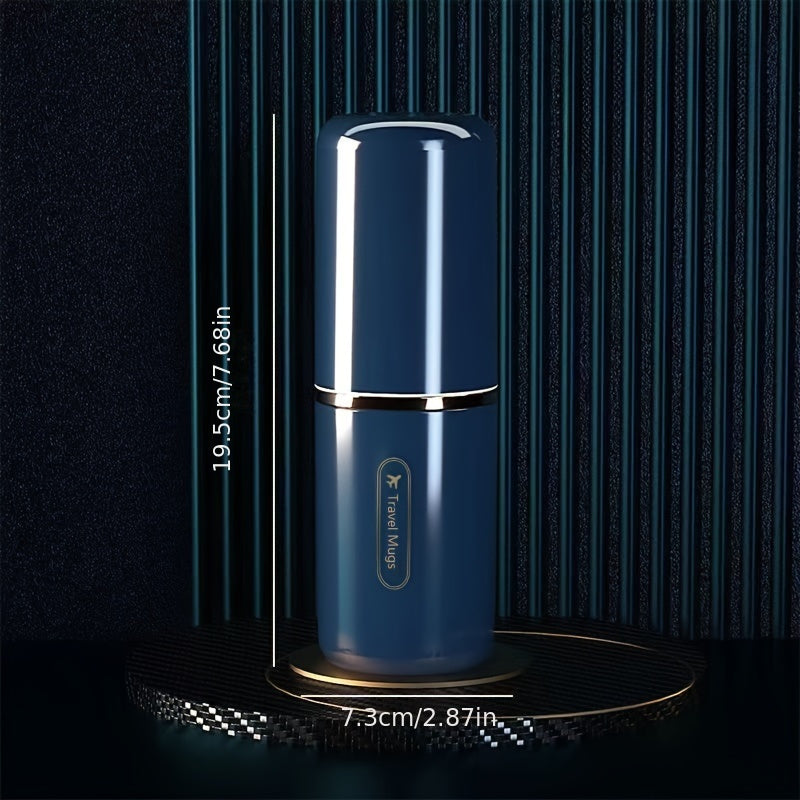 Luxury Portable Travel Toothbrush Holder Set with Cup - Unscented, Elegant Toothbrush Storage Case with Lid, Creative Convenient Toothbrush Cup for Trips - Duo Pack