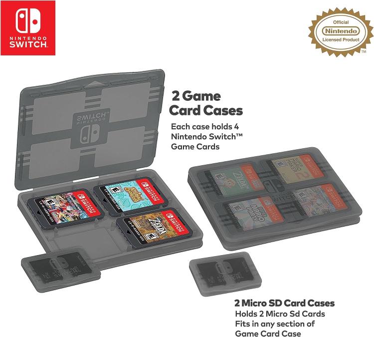 Nintendo Switch Deluxe Travel Case Custodia Metallic Silver Compatib. Oled/Lite