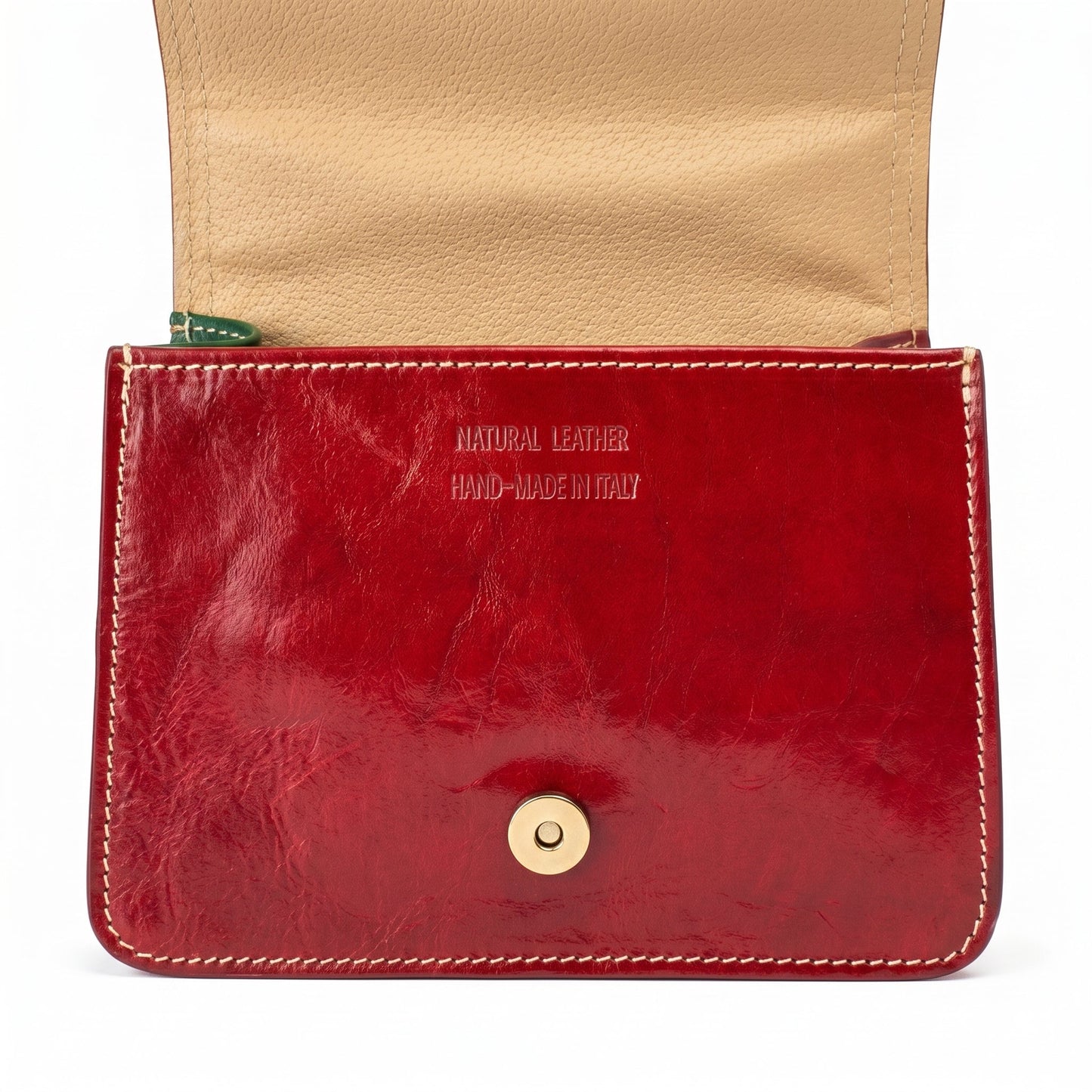 Borsa Mini Torre in Vera Pelle con Chiusura Magnetica