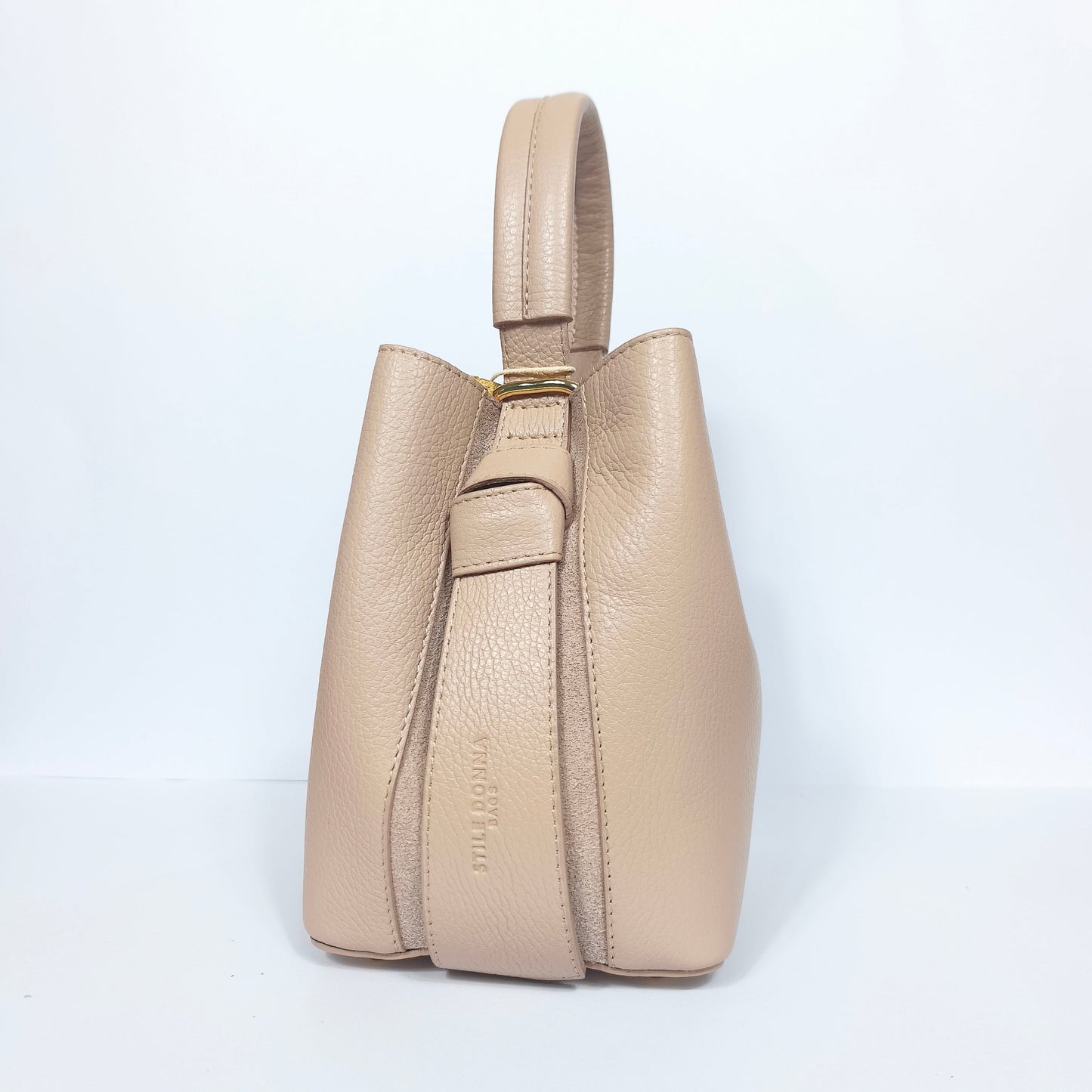 Italian Leather Bucket Bag MS-3265