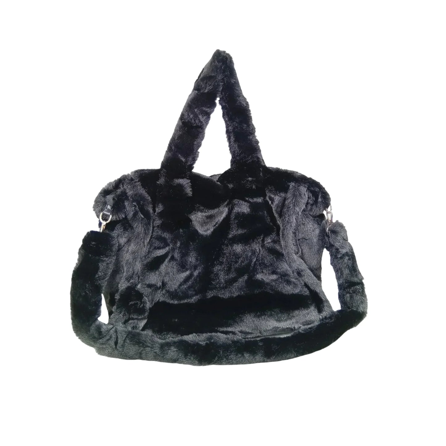 Fuzzy faux-fur tote bag MS-0700