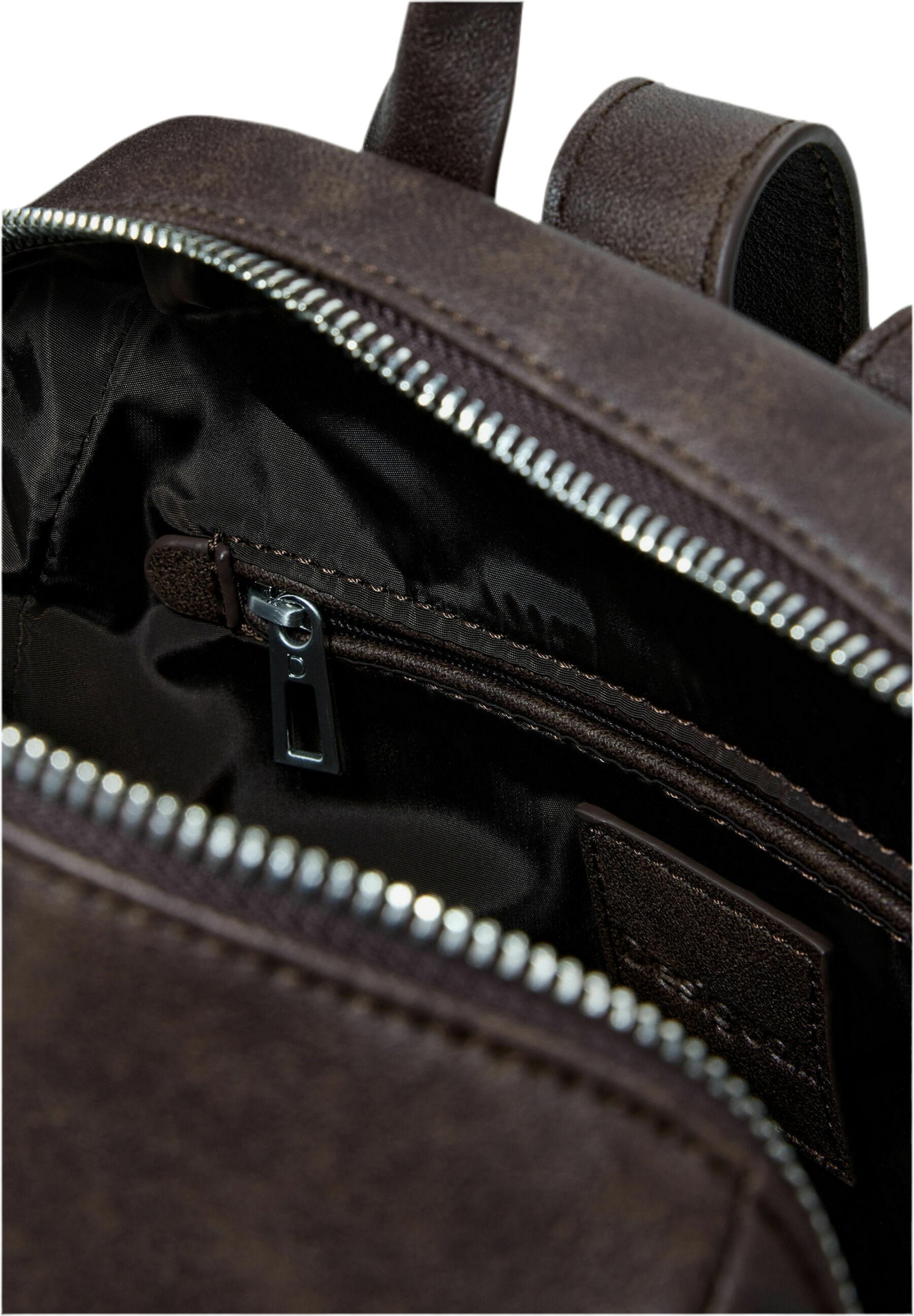 DESIGUAL Zaino Donna Marrone Poker Face Chester Mini con Borchie