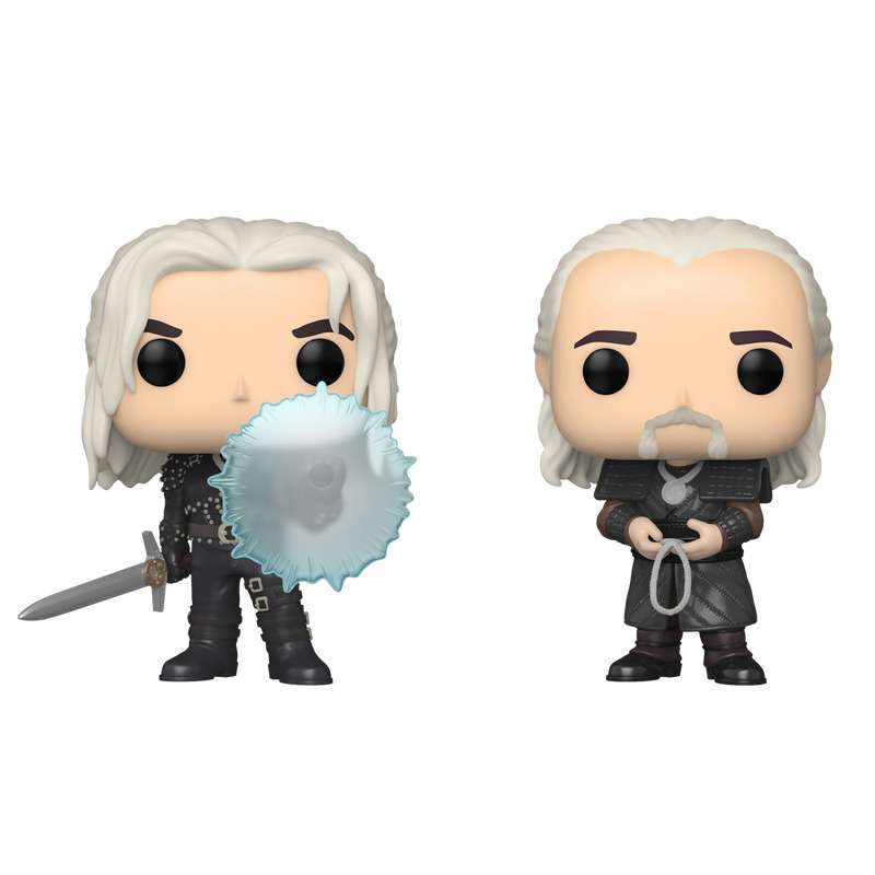 Funko Pop ! Television Netflix The Witcher Figures 2-Pack Geralt & Vesemir 9 cm
