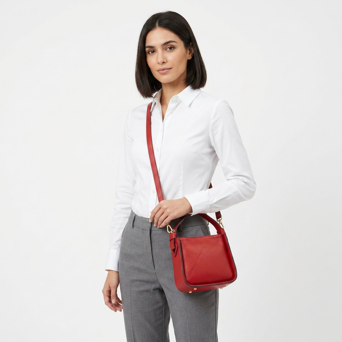 Holo Borsa a Mano in Vera Pelle Made in Italy