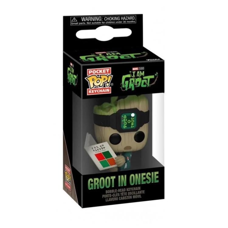 Funko Pop! Pocket Marvel Studios I'Am Groot (Groot In Onesie) Portachiavi Figure