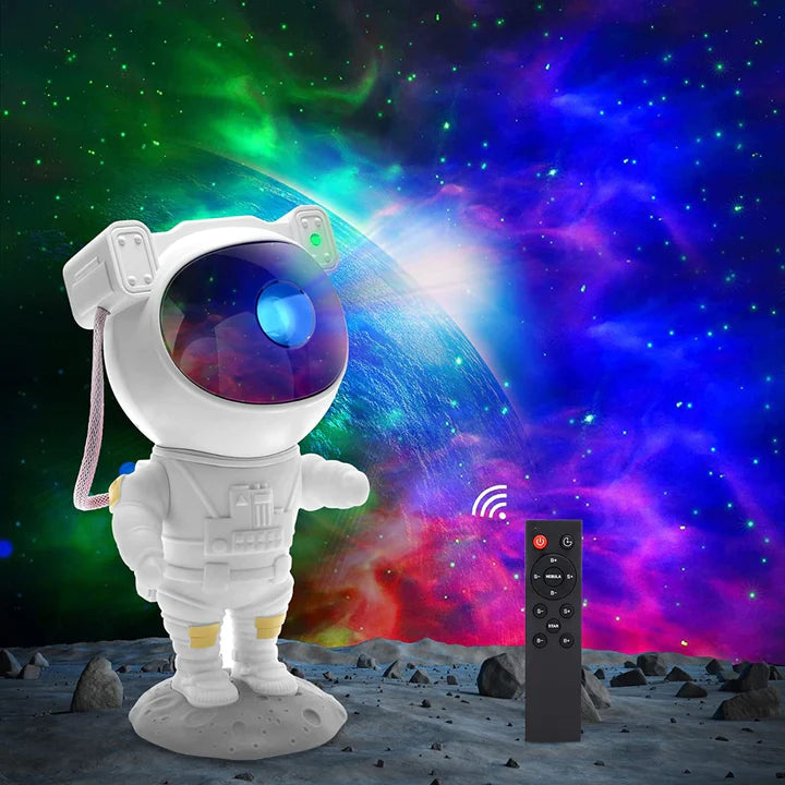 Lampada astronauta, proiettore stellato galassia con telecomando