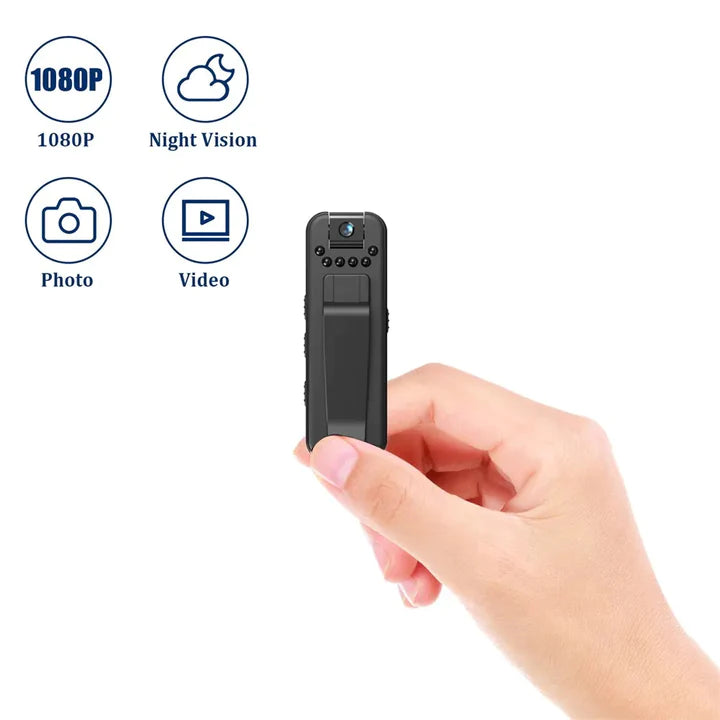 Portable mini digital camera with 1080p HD resolution