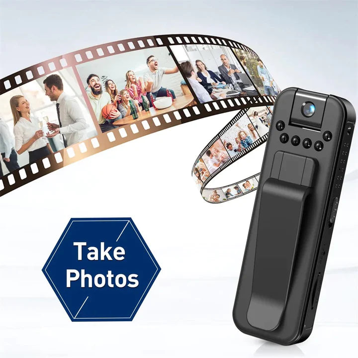 Portable mini digital camera with 1080p HD resolution