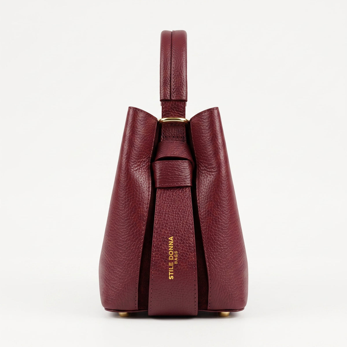 Italian Leather Bucket Bag MS-3265