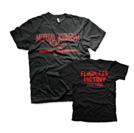 Rubberroad T-Shirt Mortal Kombat Klassic Official Black/Red L Cotton Ps4