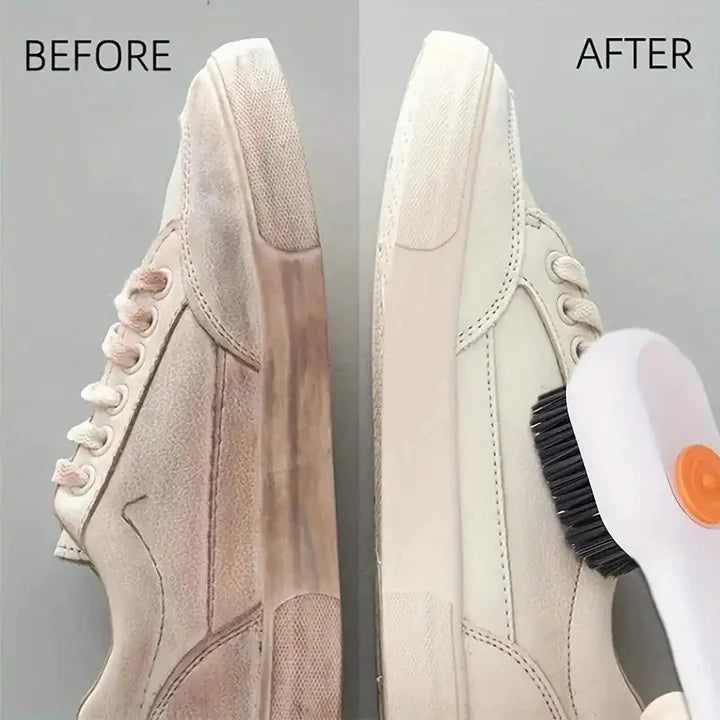 Spazzola multifunzione per scarpe e indumenti con contenitore per liquido