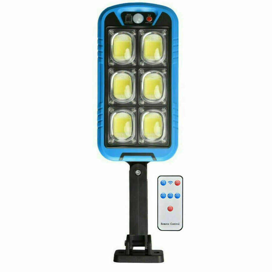 Lampione 150 led cob da esterno con pannello solare sensore movimento lampione