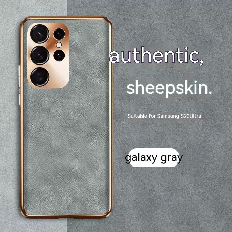 Fashion Eyelet Sheepskin Phone Case