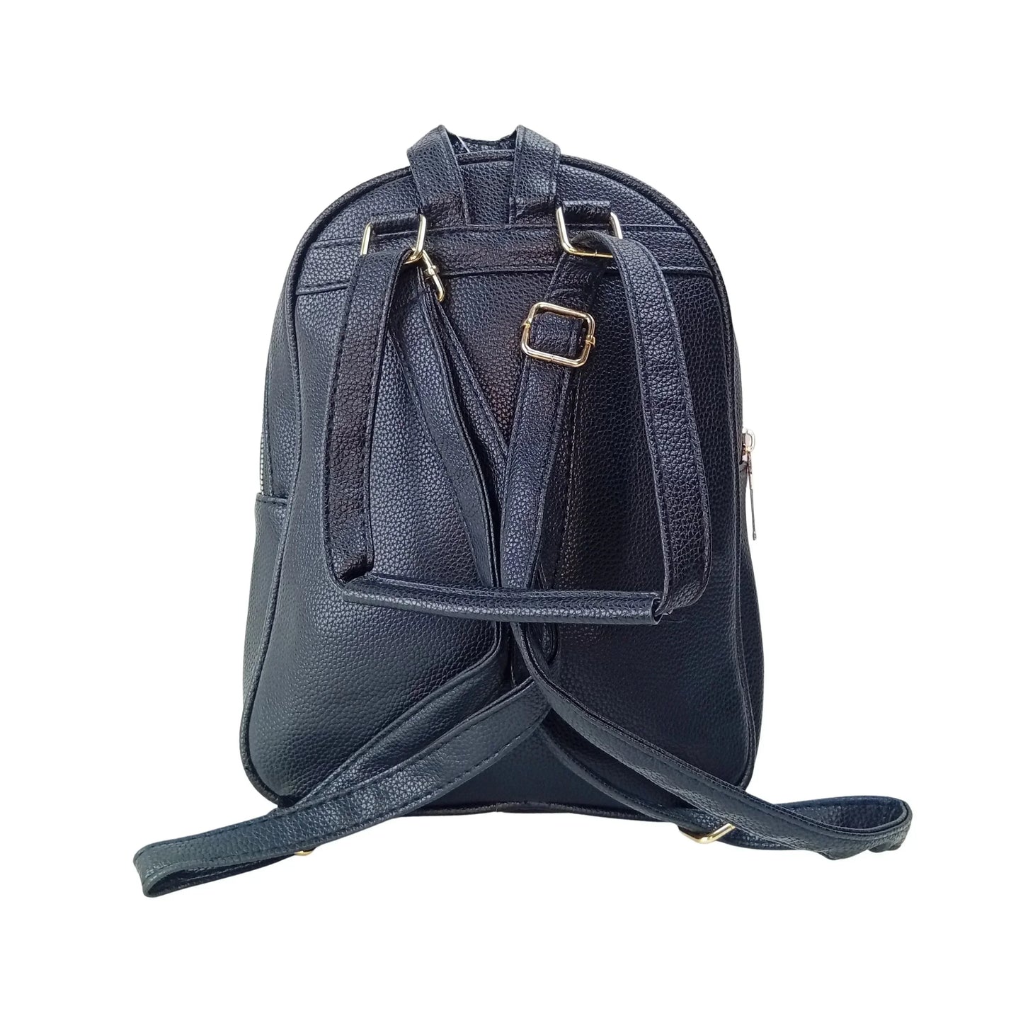Black Leather Backpack MS-2417