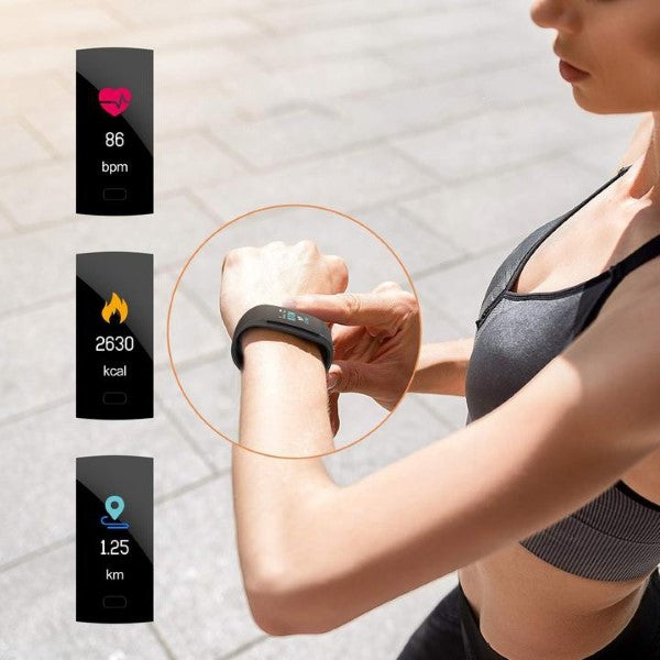 Braccialetto smart Y3 e auricolari bluetooth 2 in 1 TWIN BRACE