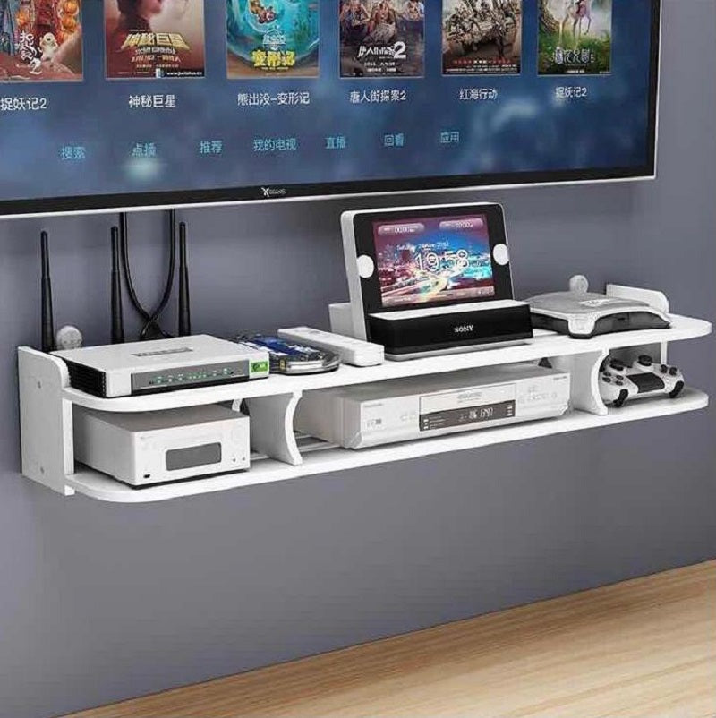 Mobile da soggiorno con scomparti per tv box router e attacchi tv
