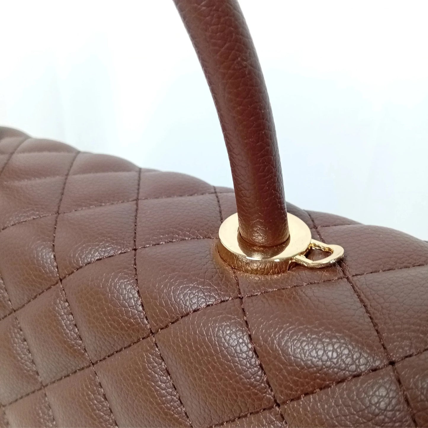 Clover clasp leather handbag MS-4458