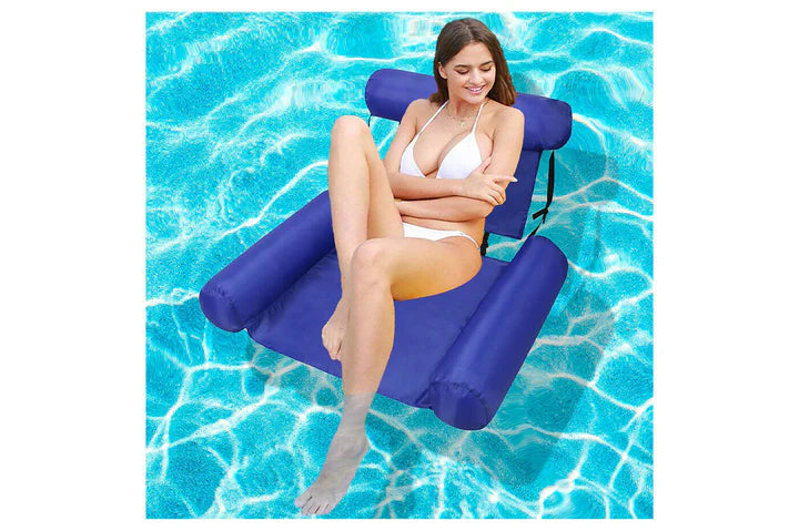 Lettino gonfiabile mare galleggiante per relax sedia poltrona piscina confort