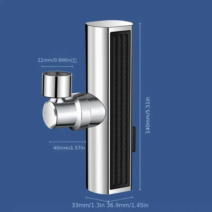 Rubinetto da Cucina 3 in 1 multifunzionale a cascata rotazione a 360 con 3 getti