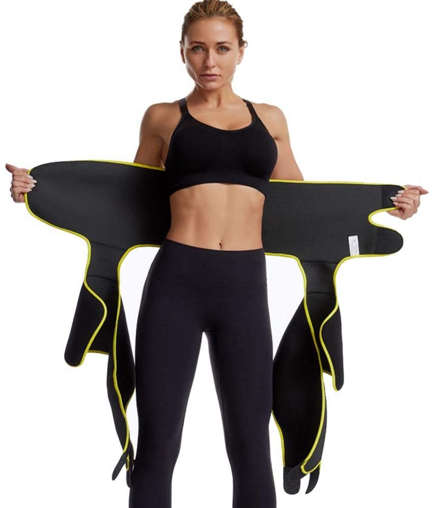 Allenatore di Fascia per Il Sudore del Corpo - Rifiniture per Coscia Corsetto Butt Lifter Shapewear e Fianchi Cintura Cintura Regolabile in Vita Monopezzo per Donna e Uomo