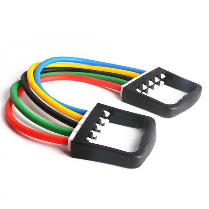 5 Spring Elastico per estensione petto e schiena. Allenamento a casa. Manubrio a molla portatile